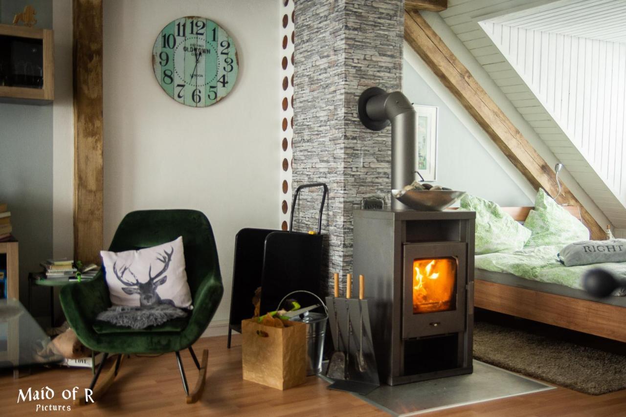 Hof Vierzehnender Im Hohen Venn - 70Qm Fachwerk-Studio - Grosses Wohn-Schlafzimmer Mit Dachterrasse Und Kaminofen - Separate Kueche - Perfekt Fuer Paare - Monschau - Eifel - Hunde Willkommen - Islandpferde Exterior photo