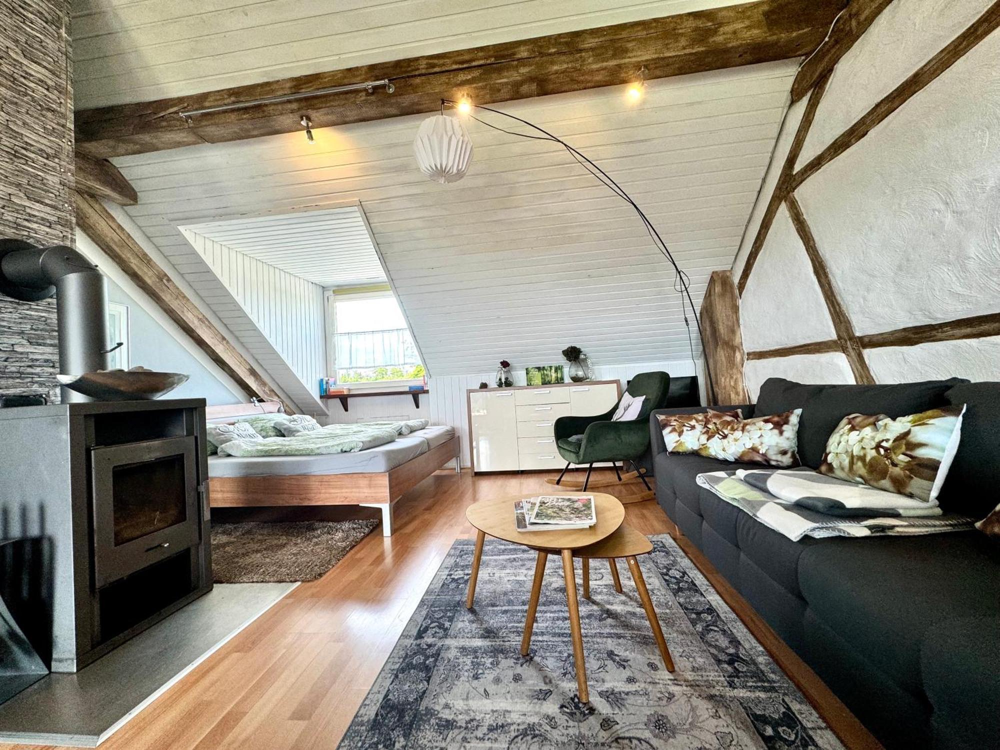 Hof Vierzehnender Im Hohen Venn - 70Qm Fachwerk-Studio - Grosses Wohn-Schlafzimmer Mit Dachterrasse Und Kaminofen - Separate Kueche - Perfekt Fuer Paare - Monschau - Eifel - Hunde Willkommen - Islandpferde Exterior photo